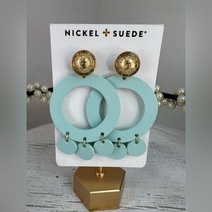 Nickel & Suede Earrings D13